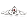 thumbnail image 3 of UPOUART Red Bridal with Crystal Rhinestones Alloy Wedding Headband for Brides and Special Occasions, 3 of 7