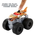 thumbnail image 5 of Hot Wheels Monster Trucks Roarin' Wreckers, 1:43 Scale Tiger Shark Toy Truck with Lights & Sounds, 5 of 7