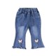 thumbnail image 1 of Odeerbi 1-6 Años Niñas Pantalón Vaquero Pitillo Con Dobladillo En Crudo Pantalón Vaquero Pitillo Con Pitillo, 1 of 3
