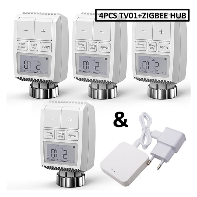 3.0 Smart WIFI Thermostatic Radiator Valve Actuator TRV Programmable Temperature Controller ,Easy to Install