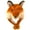 Fire Fox, variant on Plush Soft Animal Beanie Hat