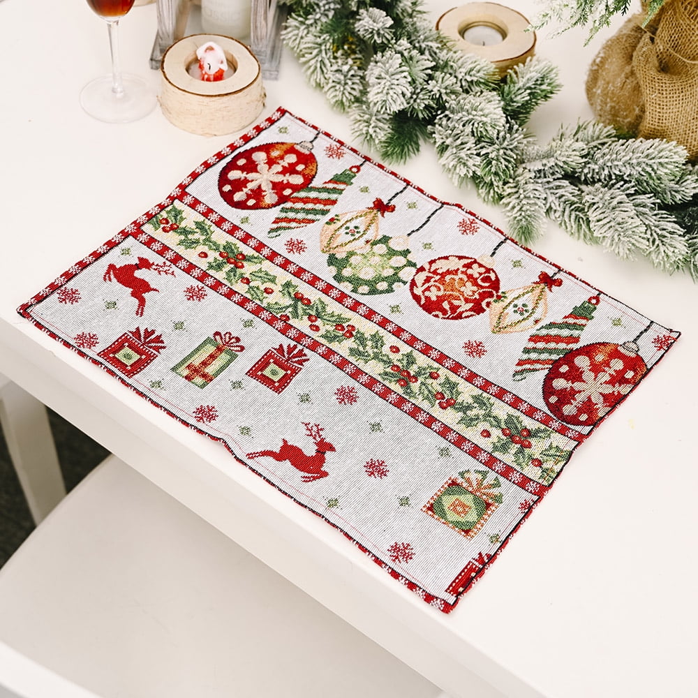 Santa Claus Dish Drying Mat Super Absorbent Christmas Table Decor Silicone Mats  Kitchen Accessories Placemat Coaster Tablemat
