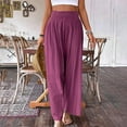 thumbnail image 3 of WILLBEST Pantalones Casuales para Mujer: Pantalones Holgados con Cremallera de Color Liso para Uso Diario y Relajación, elegantes y Cómodos con Detalle de Presión Lateral. Chica, 3 of 6