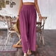 thumbnail image 3 of WILLBEST Pantalones Casuales para Mujer: Pantalones Holgados con Cremallera de Color Liso para Uso Diario y Relajación, elegantes y Cómodos con Detalle de Presión Lateral. Chica, 3 of 6