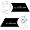 thumbnail image 4 of KAKOWELY 20pcs Creative Keychain Pendants Tooth Shaped Bag Hanging Pendants Key Rings (Assorted Color),3.54X"X0.98"X0.79", 4 of 5