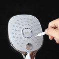 thumbnail image 3 of Shower Hole Cleaning Brush Hose Unlocking Anti-blocking Crack Brush Shower Comb Small Hole Cleaning Brush White 5 PCS, 3 of 5