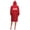 Red with flips, variant on Adoretex Guard Unisex Swim Parka Water Resistant Warm Coat Water Sports Swim Parka (PK005) - Black Lining - Red - AS