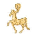 thumbnail image 5 of FJC Finejewelers 10 kt Yellow Gold 3-D Tennessee Walking Horse Charm 34 x 30 mm, 5 of 7
