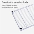 thumbnail image 4 of Estante de 5 Niveles con Ruedas,Estante de Malla Metálica Ajustable,Organizador de Almacenamiento de Servicio Pesado,con 4 Ganchos,Adecuado para Cocina,Sala de Estar,baño (Plata), 4 of 7