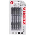 thumbnail image 1 of Zebra 2438 Z-Grip Smooth Retractable Ballpoint Pen - Black (Pack of 5) (Packaging May Vary), 1 of 10