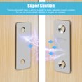 10pcs Magnetic Door Catch, TSV Ultra Thin Cabinet Door Magnets Stick Adhesive Drawer Magnet Catch Furniture Safety Latches for Kitchen Cupboard Closet Sliding Door Closure