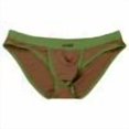 thumbnail image 1 of KHONTS Men's Soft Underwear Low Rise Brief Underpants U Convex Pouch Space Module Funny Lingerie Coffee XL, 1 of 5