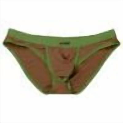KHONTS Men's Soft Underwear Low Rise Brief Underpants U Convex Pouch Space Module Funny Lingerie Coffee XL