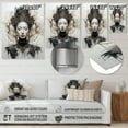 thumbnail image 4 of Designart "Eightfold Path Grey Buddhism" Buddhism Metal Art Living Room, 4 of 5