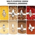 thumbnail image 6 of 2000W Electric Grain Grinder Stainless Steel Commercial Dry Mill Ultra-Fine Powder  for Wheat Rice Corn Spices Coffee High-Speed Flour Maker Home Kitchen Professional Use, 6 of 7