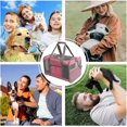 thumbnail image 3 of Pet Carrier Bag Foldable Soft Cat Backpack for Outdoor Camping Beach Pink, 3 of 5