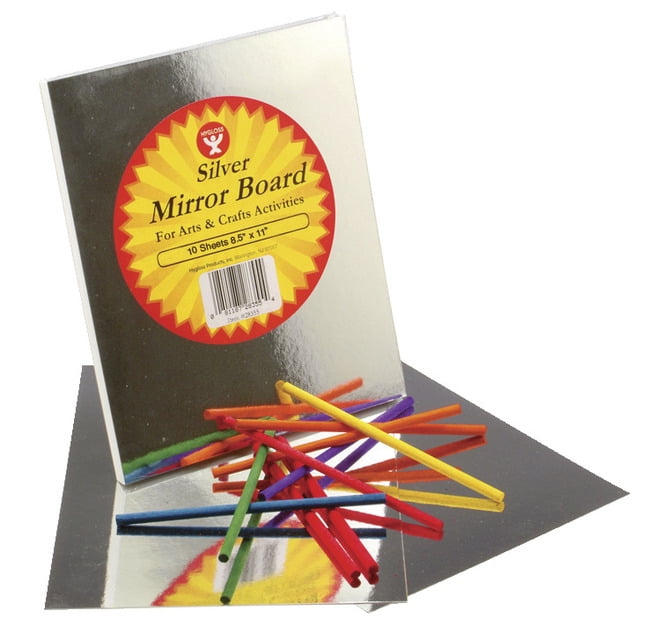 Hygloss AcidFree Highly Reflective Mirror Board, 81/2 X 11 in, 10