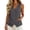 Gray, variant on Tank Tops For Women V-Neck Vest Top with Pockets Lightweight Pullover Casual Summer Tank Top Black XXL