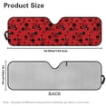 thumbnail image 5 of HUIACONG Red Ladybug Sun Shade Windshield for 2018-2024 Jeep Wrangler JL JLU & Gladiator JT, Sunshades Heat Shield, Aluminum Foil Triple Laminate Structure, Silver, 5 of 6