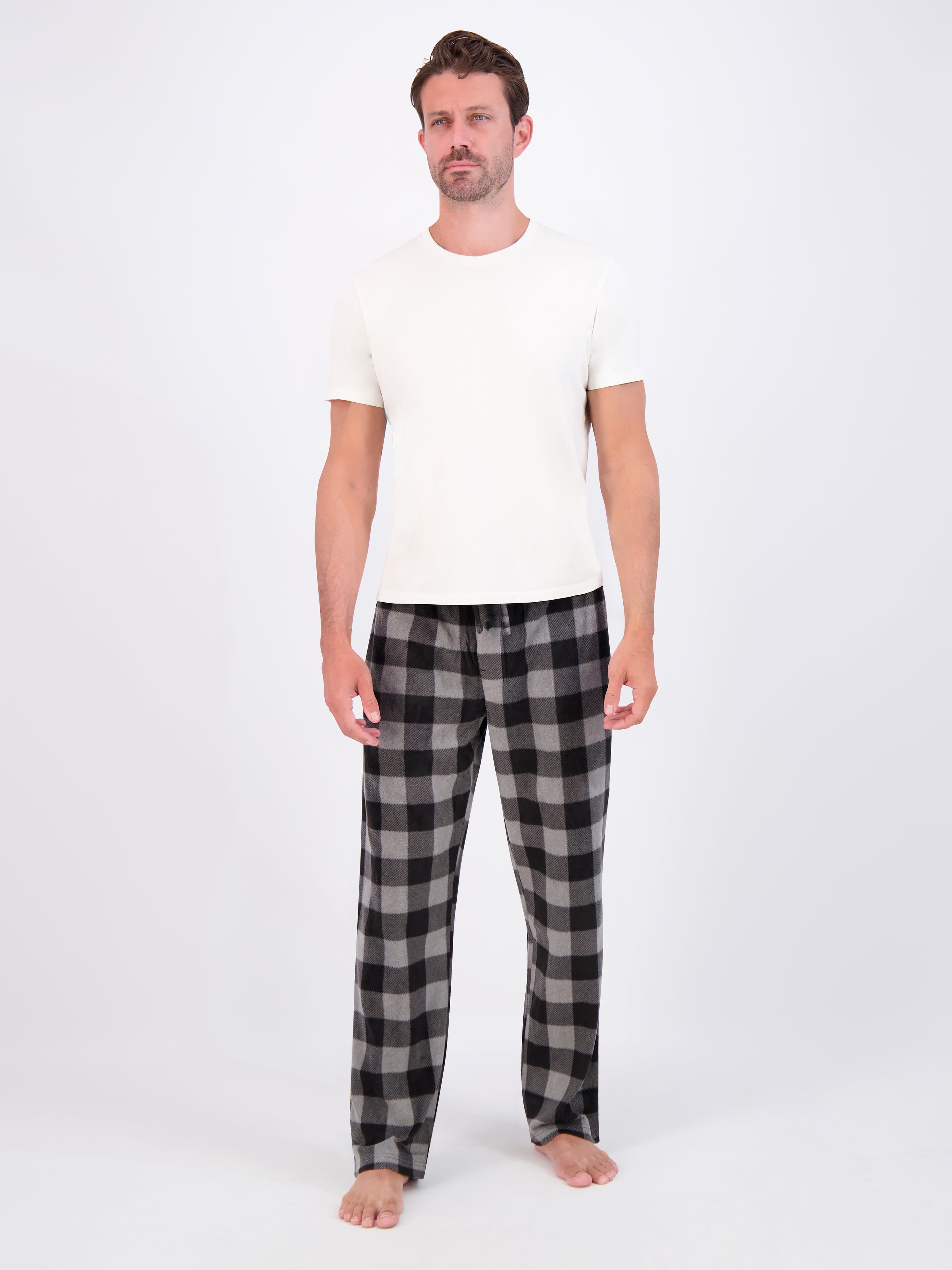 Hanes Men's Cozy Microfleece Pajama Sleep Pants, 2-Pack, Sizes S-2XL