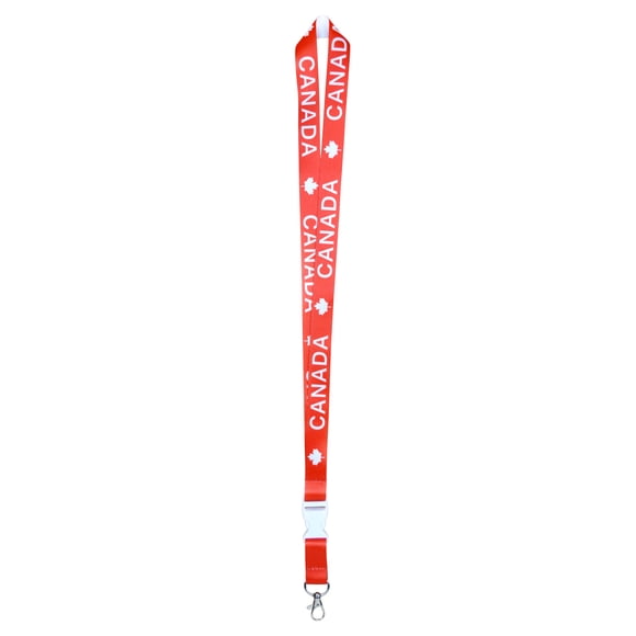 1 Count Red, White Canada Lanyard, 22in, Adult, Decoration, Canada Day, Way To Celebrate