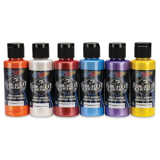 Createx Wicked Colors Airbrush Color - Opaque Colors, Set of 12, 2 oz,  Bottles 