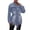 Blue, variant on EGNMCR Womens Long Sleeve Jacket, Long Sleeve Hoodless Casual Outwear & Jackets Women's Mid Length Casual Handsome Distressed Long Trench Coat Button Washed Jean Jacket Women Coat