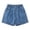 Blue, variant on Fozruso Girls' Denim Shorts For Girls – Classic Cut Lightweight Everyday Short With Comfortable Stretch Denim And Hardware For And School for Kids Daily School(Blue)