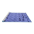 thumbnail image 2 of Ahgly Company Machine Washable Indoor Rectangle Abstract Blue Modern Area Rugs, 8' x 12', 2 of 4