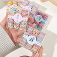 thumbnail image 5 of HHBEAUTY 100/60 Pcs Baby Hair Ties, Seamless Cotton Toddler Hair Ties for Girls and Kids, Multicolor Small Soft Hair Elastics Ponytail Holders, 5 of 9