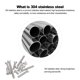 thumbnail image 4 of 5 Tornillos Hexagonales de Acero Inoxidable Din933 304 CACAGOO M6x25, 4 of 7