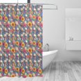 thumbnail image 2 of Rateoe Skull sunflower daisy Shower Curtain - Fancy Bathroom Shower Curtain Sets - Waterproof Shower Curtain with Hooks with 12 Plastic Hooks 72x72 Inches, 2 of 5