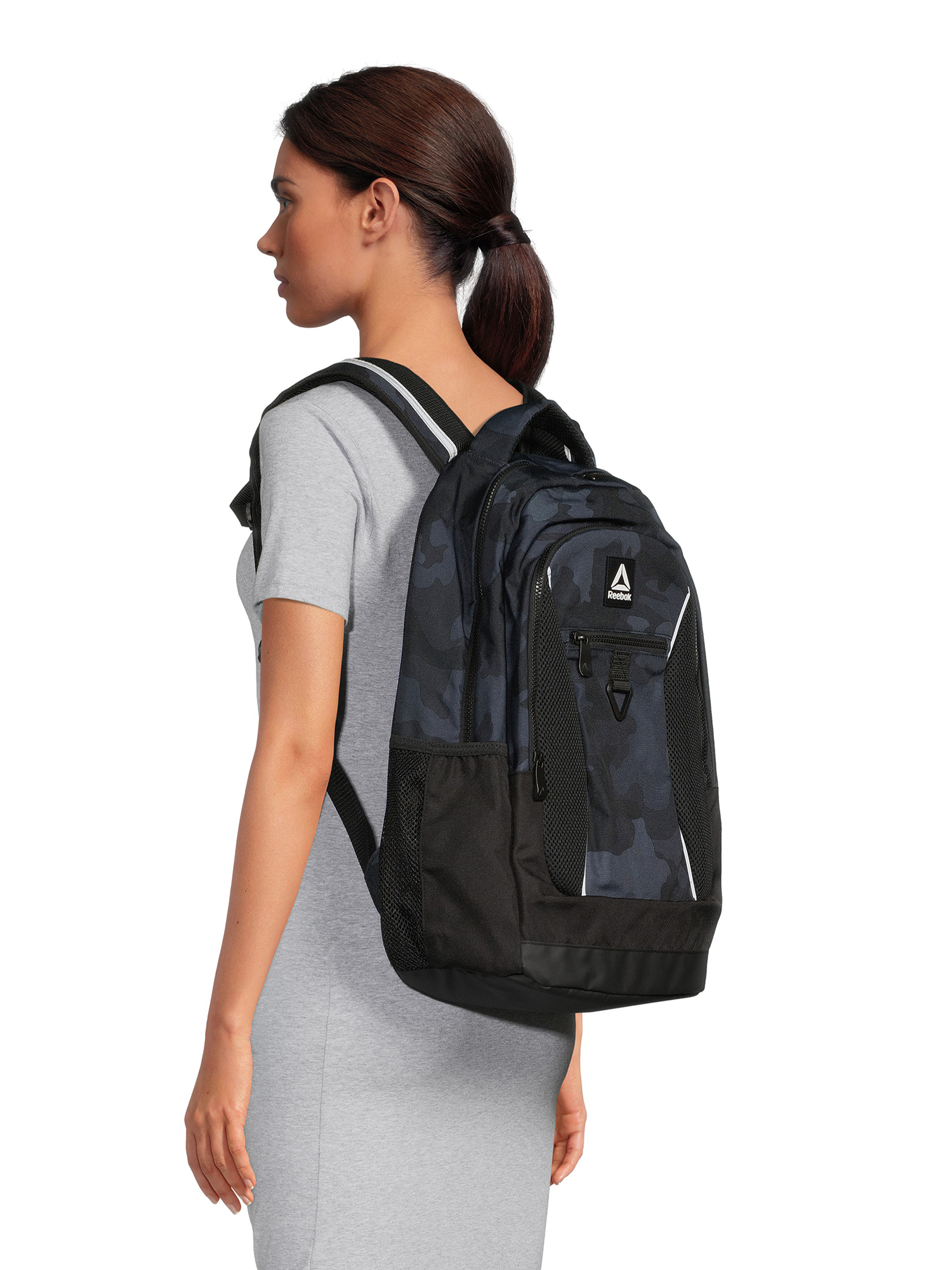 Reebok Unisex Adult Laredo 19.5" Laptop Backpack, Black Camo - image 2 of 5