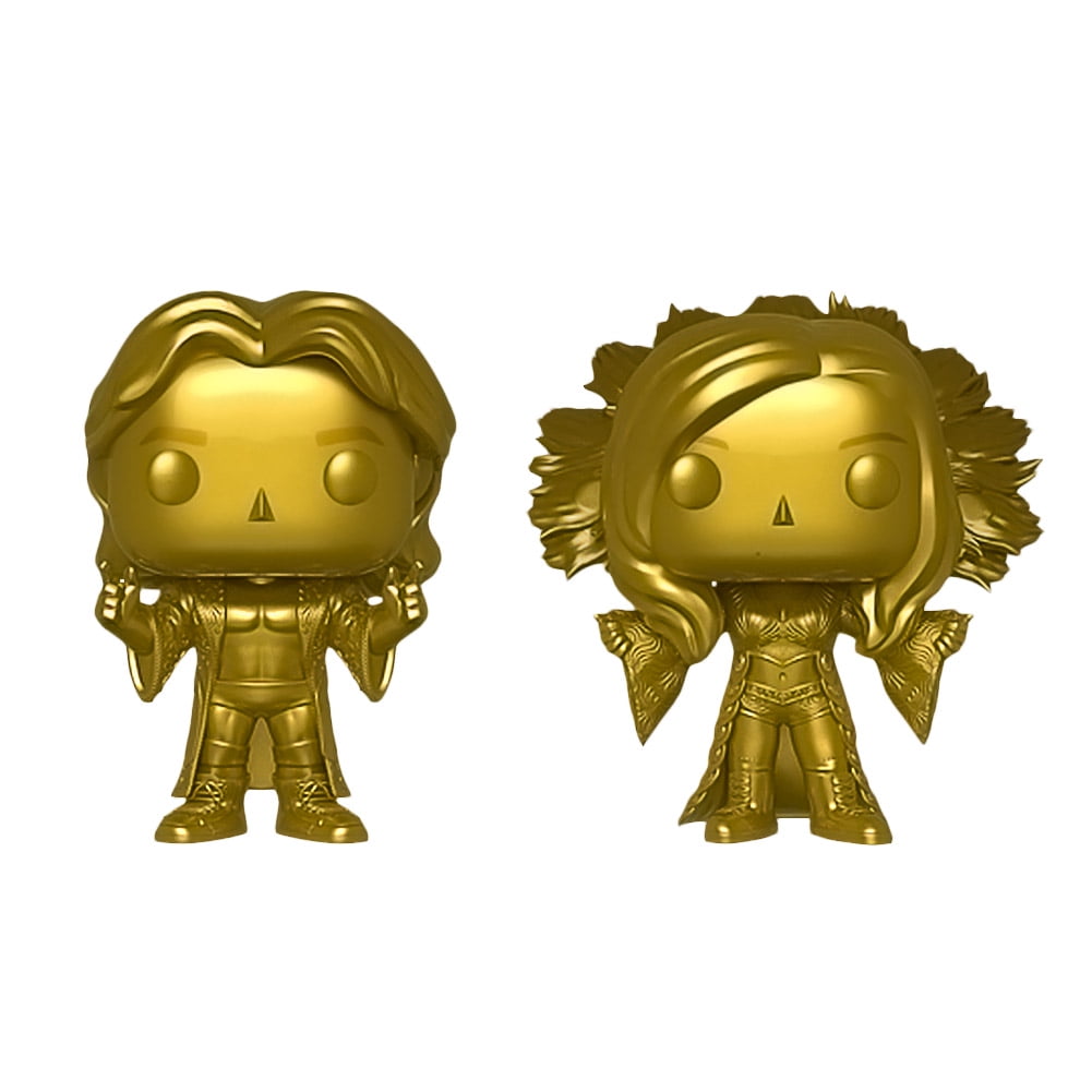 FUNKO POP WWE Ric And Charlotte Flai Gold Special Edition Vinyl NEU 2er Pack 