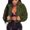 Olive Green, variant on Odeerbi Winter Faux Furry Coats for Women 2025 Coat Fleece Turn-down Collar Faux Furs Top Short Loose Coat Black