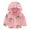 Pink, variant on TMOYZQ Toddler Baby Girls Boys Fashion Sweatshirt Long Sleeved Coat Cute Printed Hooded Jacket Suit Zipper up Elastic Cuff Windproof Warm Outerwear with Sides Pockets