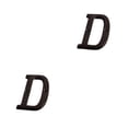 thumbnail image 3 of Bewildely Placa de número de casa de Metal duradera y resistente al óxido, decoración de puerta, decoración de puerta impecable B17--D B17--D 2Conjunto, 3 of 6