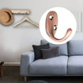 thumbnail image 3 of 5pcs Wall Hooks Zinc Alloy Hook Caps Coat Key Towel Wall Bathroom DIY Hanger w Screws Red Copper, 3 of 7