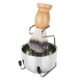 thumbnail image 1 of Men's Beard Shaving Set Professional Stainless Steel Bowl Stand Brush Mustache Shaving Tool, 1 of 5
