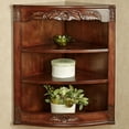 thumbnail image 2 of Victoriana Corner Curio Wall Cabinet Natural Cherry Natural Cherry, 2 of 5