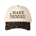 thumbnail image 3 of MAKE heaven CROWDED Letter Embroidered Color Block Trucker Hat Unisex Adjustable Cotton Breathable Fashion Cap for Travel Daily Wear, 3 of 11