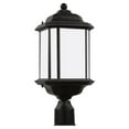 thumbnail image 2 of Sea Gull Lighting 82529-746 Kent - One Light Outdoor Post Lantern in Traditional Style - 8.5 inches wide by 20.25 inches high Medium Base: 100W  Oxford Bronze Finish with Satin Etched Glass, 2 of 2
