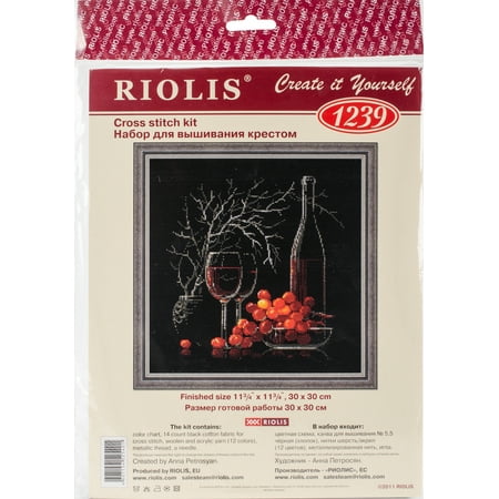 UPC: 4607154525401 | RIOLIS Still Life With Red Wine Counted Cross Stitch Kit-11.75 X11.75 14 Count