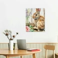 thumbnail image 3 of Nawypu  Spring Floral Happy Easter Bunny Canvas Wall Art, 3 of 5
