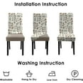 thumbnail image 4 of Dining Room Chair Covers Set of 4, Stretch Spandex Removable Washable Chair Slipcovers，Parsons Chair Slipcover for Dining Room, Restaurant, Kicthen, Hotel, 4 of 5