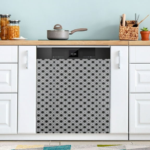 Dishwasher Magnet Cover Magnetic Fridge Door Cover Home Kitchen Decor Octagon and Square 23"x 26"