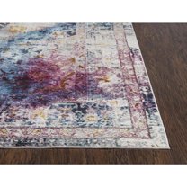Alora Decor Morocco 3'11" x 5'6" Broken Cream/Blue/Rust/Gold/Cream Area Rug