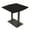 Black Cypress w/Black Base, variant on 45" Small Arc Rectangle Bistro Height Table Square Metal Base Bar Table