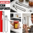 thumbnail image 3 of Adjustable Stainless Steel Jar Opener Jar & Bottle Opener for Weak Hands Jars Lid Gripper Multifunctional Can Openers Easy Grip Can Openers for Kitchen Accessories, 3 of 8