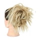 thumbnail image 1 of Rubio y marrón, seda sintética resistente a altas temperaturas, banda elástica para el pelo desordenado, peluca con moño, fibra natural, 1 of 2